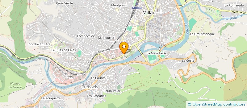 localisation de l'entreprise A.R IMMOBILIER  MILLAU