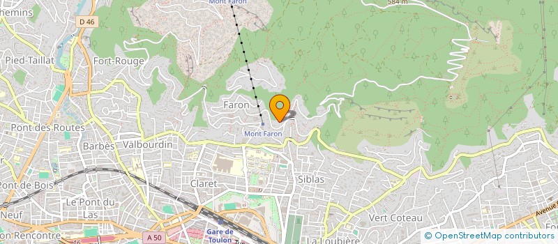 localisation de l'entreprise A R J  TOULON