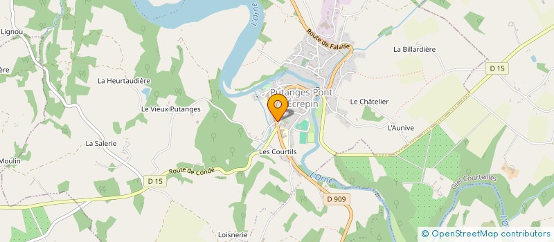 localisation de l'entreprise A.R.J BATIMENT à PUTANGES-LE-LAC