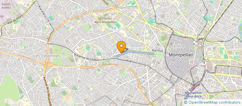 localisation de l'entreprise A.R.J.M à MONTPELLIER