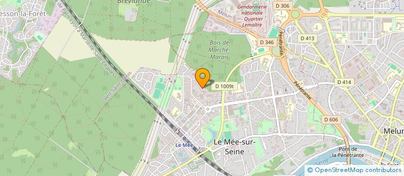 localisation de l'entreprise A R K EXPRESS  LE MEE-SUR-SEINE