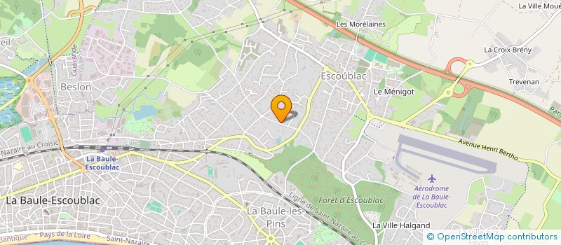 localisation de l'entreprise A.R.K.L.  LA BAULE-ESCOUBLAC