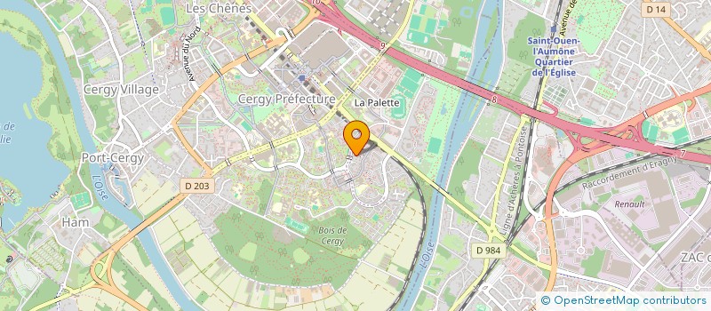localisation de l'entreprise A R K TEL à PONTOISE