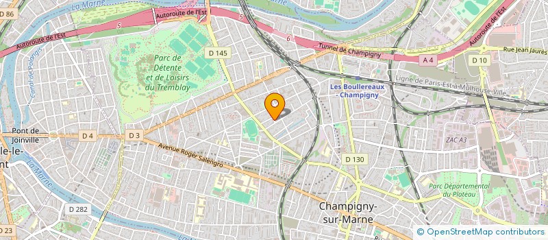 localisation de l'entreprise A.R.L.I.  CHAMPIGNY-SUR-MARNE