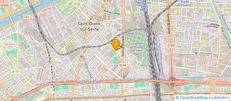 localisation de l'entreprise A.R.M à SAINT-OUEN-SUR-SEINE