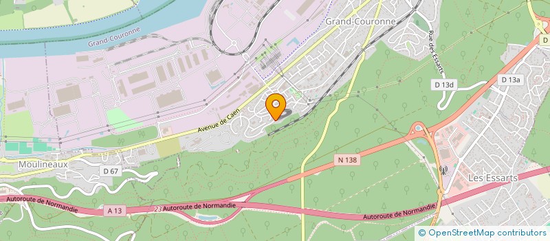 localisation de l'entreprise A R M  GRAND-COURONNE