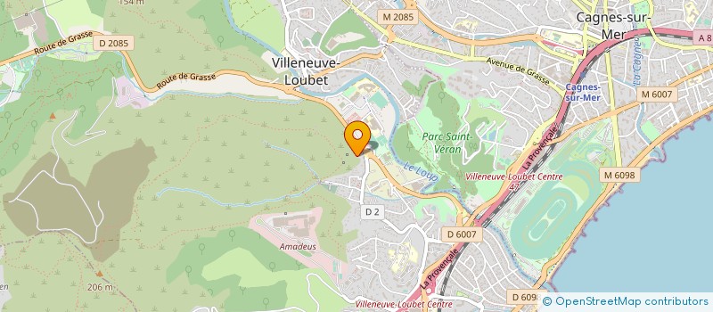 localisation de l'entreprise A.R.M PEINTURE à VILLENEUVE-LOUBET