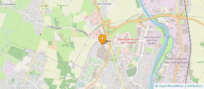 localisation de l'entreprise A.R. MEUNIER à SAINT-GEORGES-SUR-BAULCHE