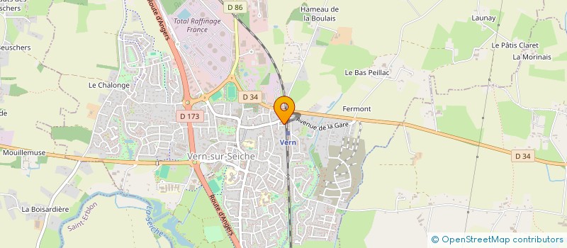 localisation de l'entreprise A.R.N  VERN-SUR-SEICHE