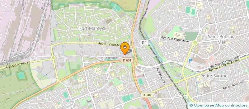 localisation de l'entreprise A.R.O. à DUNKERQUE