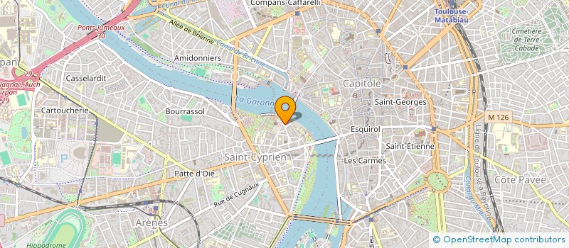 localisation de l'entreprise A.R.P. à TOULOUSE