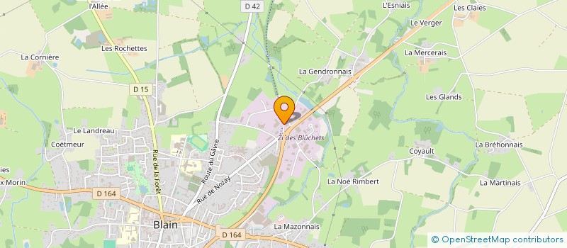 localisation de l'entreprise A.R.P. à BLAIN