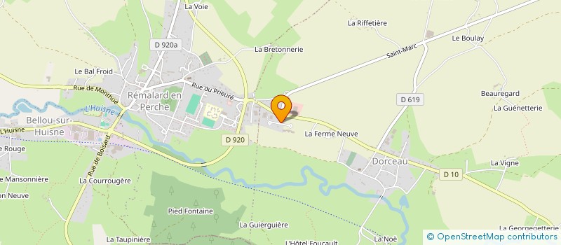 localisation de l'entreprise A.R.P à REMALARD-EN-PERCHE