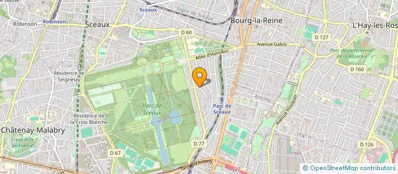 localisation de l'entreprise A.R.P HOLDING à SCEAUX
