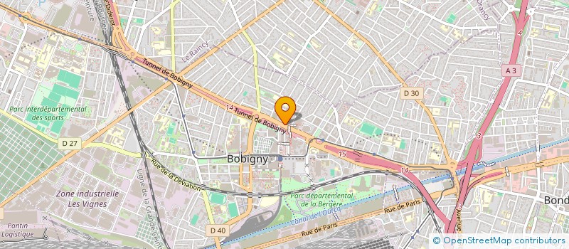 localisation de l'entreprise A.R.P.J.B. à BOBIGNY