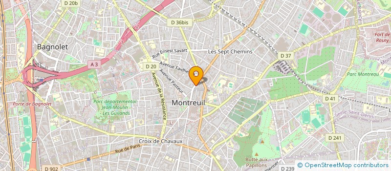 localisation de l'entreprise A.R.P.L. à MONTREUIL