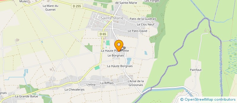 localisation de l'entreprise A-R-P-V ASSISTANCE RADIO PAYS DE VILAINE  SAINTE-MARIE