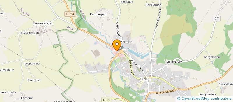 localisation de l'entreprise A R R E M A D à SIZUN