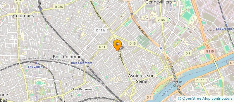 localisation de l'entreprise A R RETOUCHERIE ET PRESSING à ASNIERES-SUR-SEINE