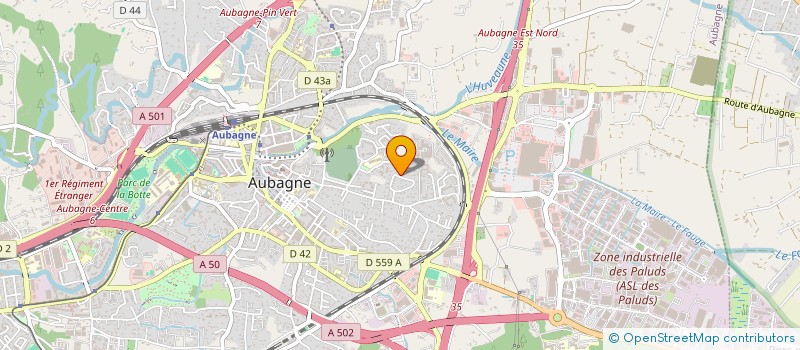 localisation de l'entreprise A.R.S. à AUBAGNE