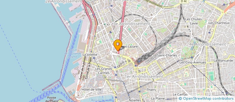 localisation de l'entreprise A.R.S à MARSEILLE