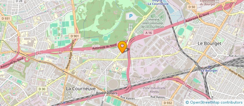 localisation de l'entreprise A R S à LA COURNEUVE
