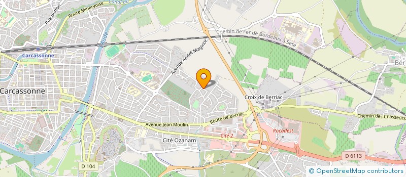 localisation de l'entreprise A.R.S. MACONNERIE GENERALE à CARCASSONNE