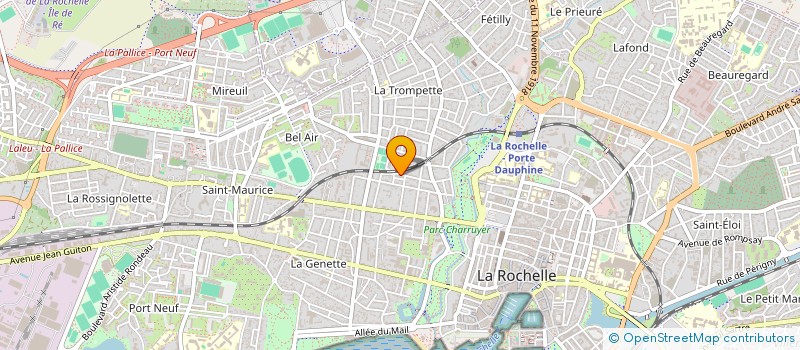 localisation de l'entreprise A.R.S.TENNIS CLUB  LA ROCHELLE