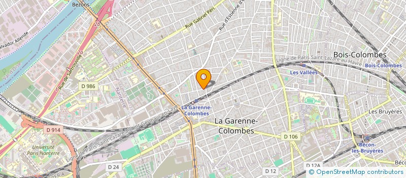 localisation de l'entreprise A R T à COLOMBES
