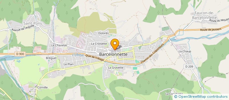 localisation de l'entreprise A.R.T à BARCELONNETTE