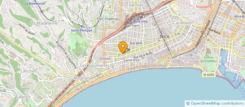 localisation de l'entreprise A R T à NICE