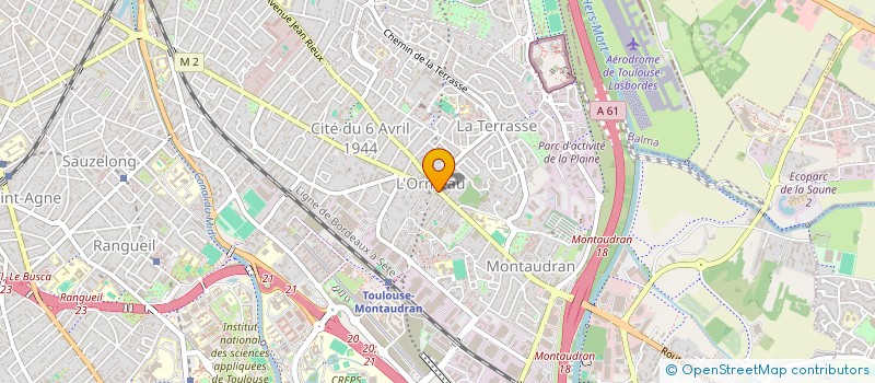 localisation de l'entreprise A.R.T.  TOULOUSE