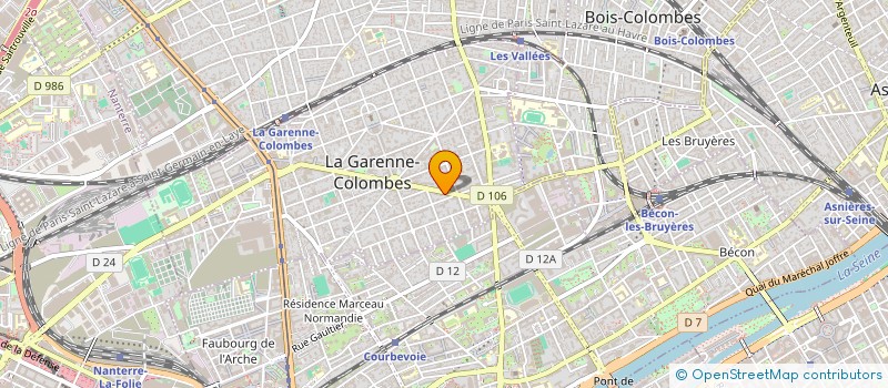 localisation de l'entreprise A.R.T DU BATIMENT à LA GARENNE-COLOMBES