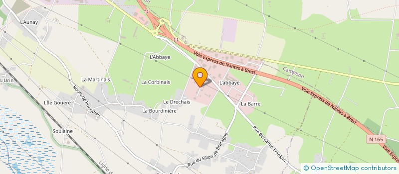 localisation de l'entreprise A.R.T.P ATLANTIQUE RESEAUX TRAVAUX PUBLICS à PONTCHATEAU