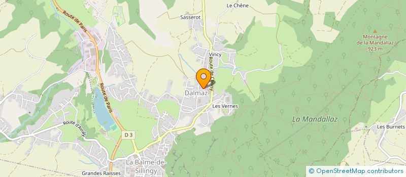 localisation de l'entreprise A R T PAYSAGE ELAGAGE à LA BALME-DE-SILLINGY