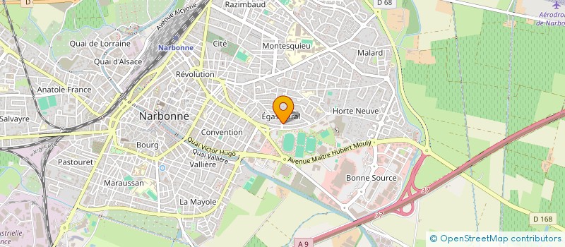 localisation de l'entreprise A.R.T.S.  NARBONNE