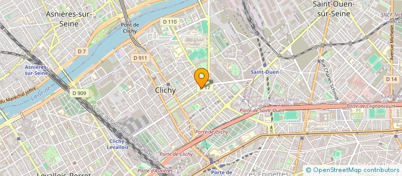 localisation de l'entreprise A.R. TRANSPORTS à CLICHY