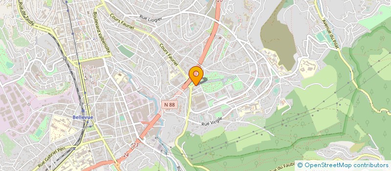 localisation de l'entreprise A.R.V.I. SUD EST  SAINT-ETIENNE