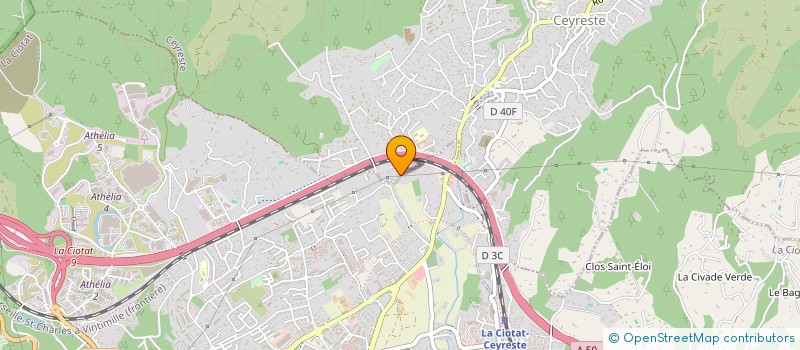 localisation de l'entreprise A.R.V IMMOBILIER à CEYRESTE