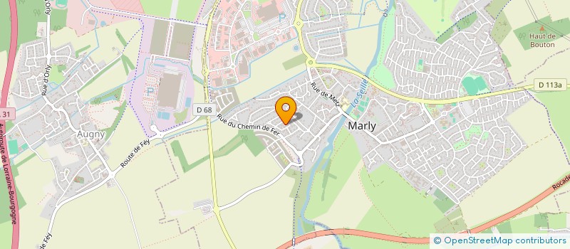 localisation de l'entreprise A.R.Y.E à MARLY