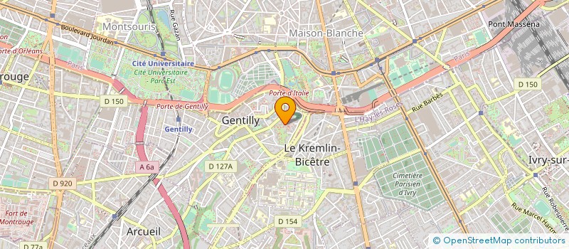 localisation de l'entreprise A R Z à GENTILLY