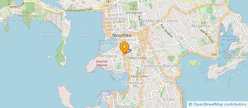 localisation de l'entreprise A RAPID TRANSPORT à NOUMEA