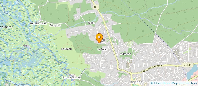 localisation de l'entreprise A RE CO  BIGANOS