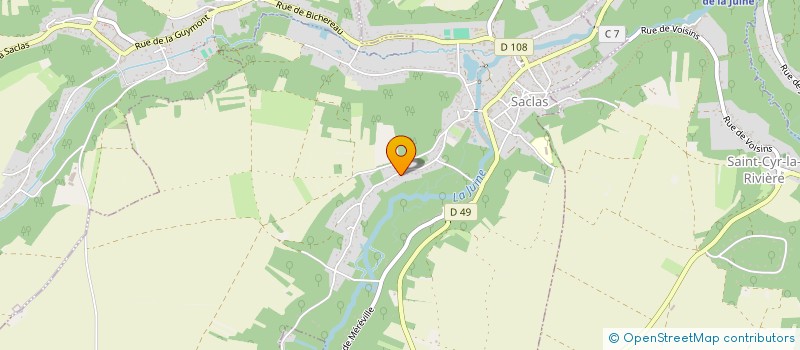 localisation de l'entreprise A RO BAT à SACLAS
