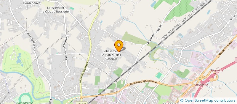 localisation de l'entreprise A. ROUCH  MONTAUBAN