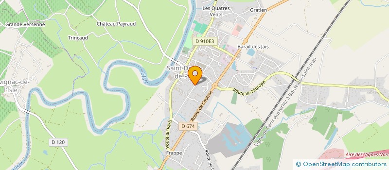 localisation de l'entreprise A ROUCHOU MENUISERIE  SAINT-DENIS-DE-PILE