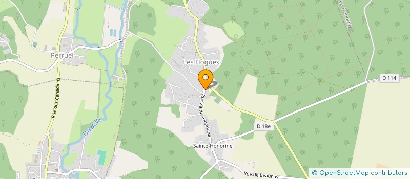 localisation de l'entreprise A.S 27  LES HOGUES