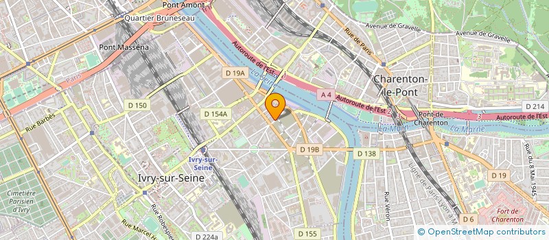 localisation de l'entreprise A.S. à IVRY-SUR-SEINE