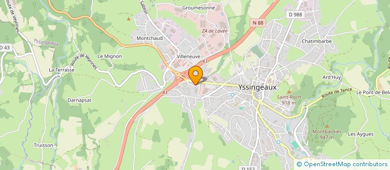 localisation de l'entreprise A.S 43  SAINT-MAURICE-DE-LIGNON