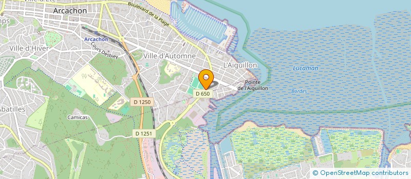 localisation de l'entreprise A.S à ARCACHON
